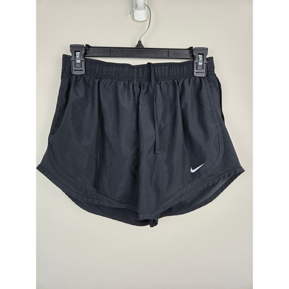 Nike Pants - Nike Dri-FIT Women Running Shorts Black Mesh Trim Athletic Gym Workout Size M